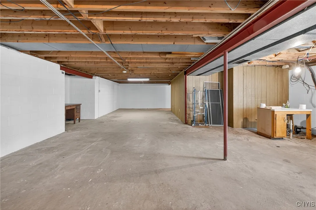 Full basement, newly painted