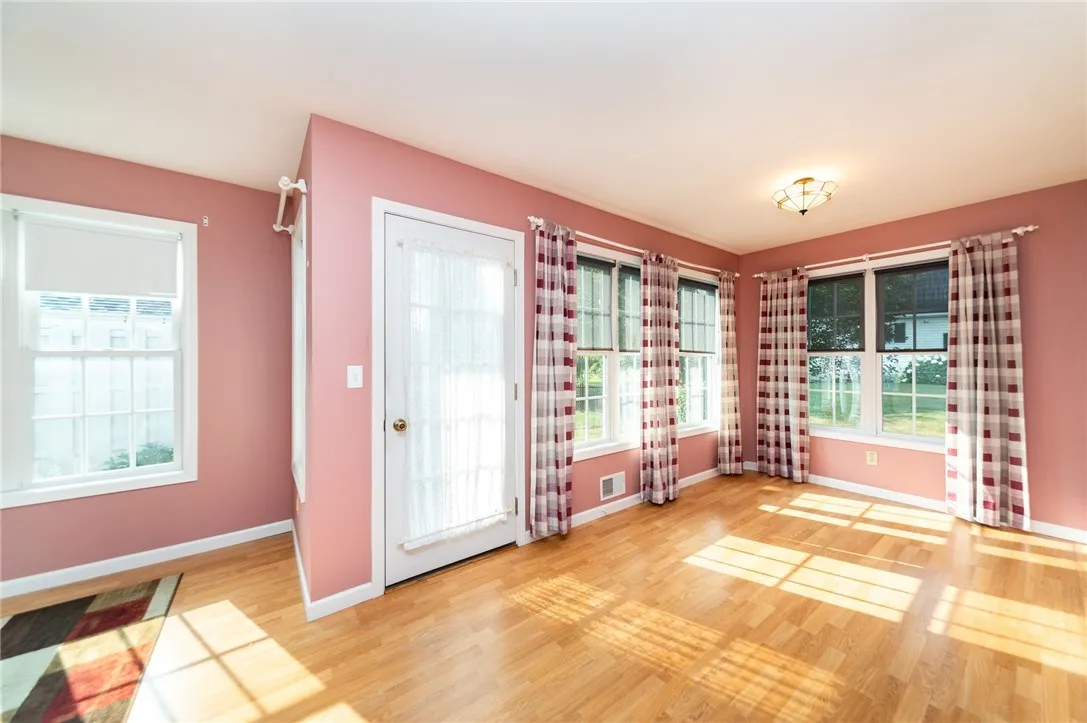 Sitting room off kitchen, back door