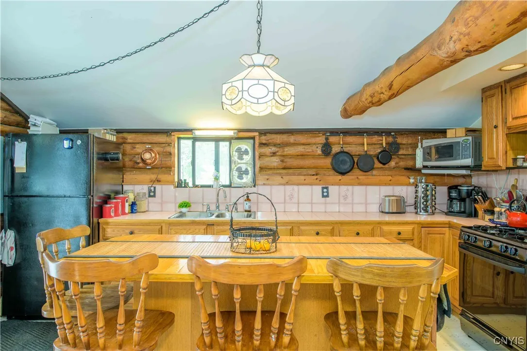 Kitchen with island for dining and entertaining!