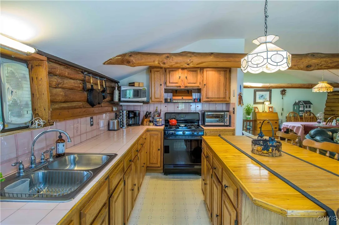 Kitchen upon entry to the home.