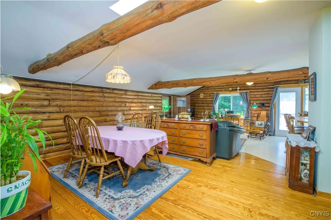 Dining and Living rooms.