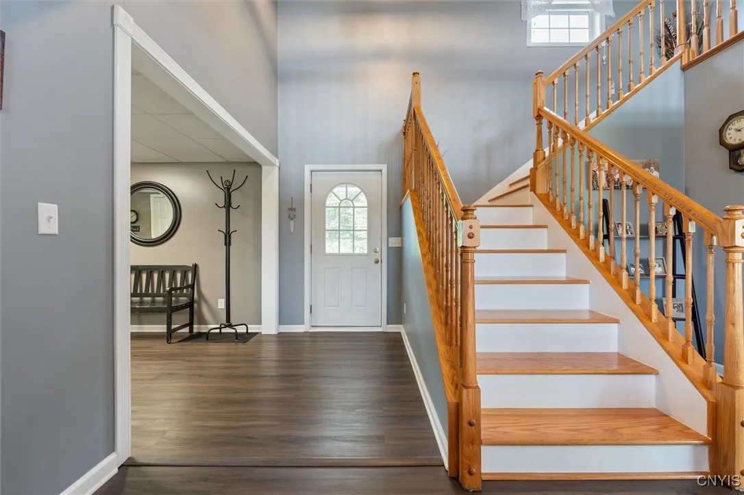 Stairs to upper level