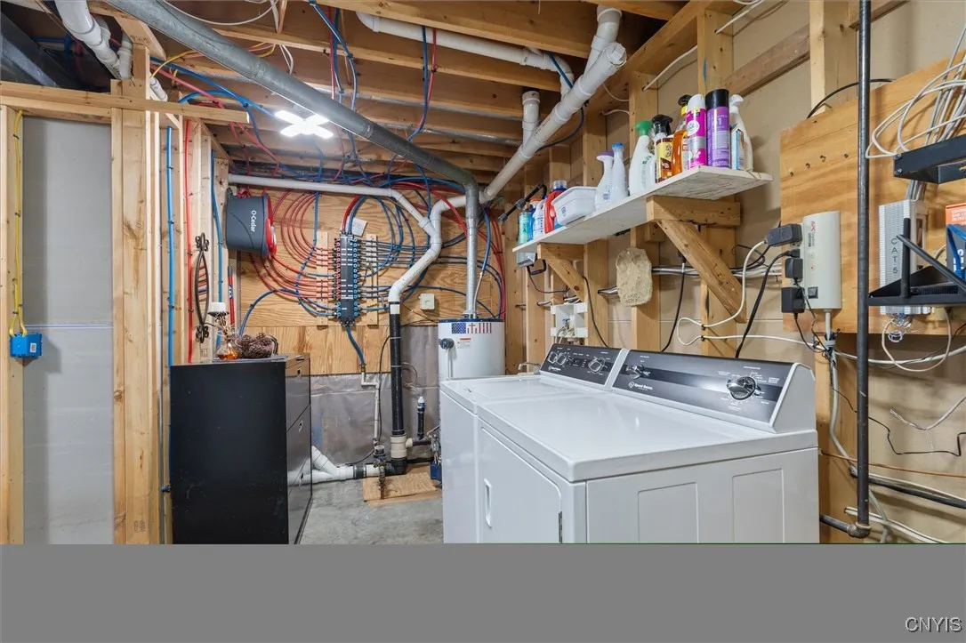 Plumbing-washer,dryer area