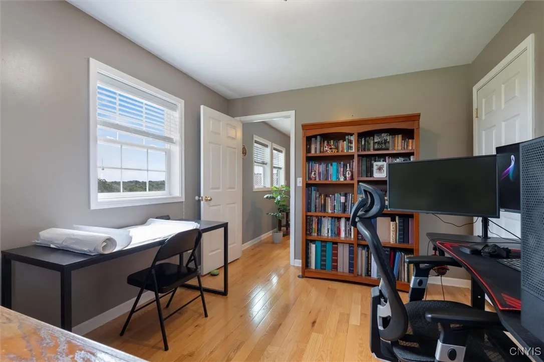 second floor bedroom being used as office