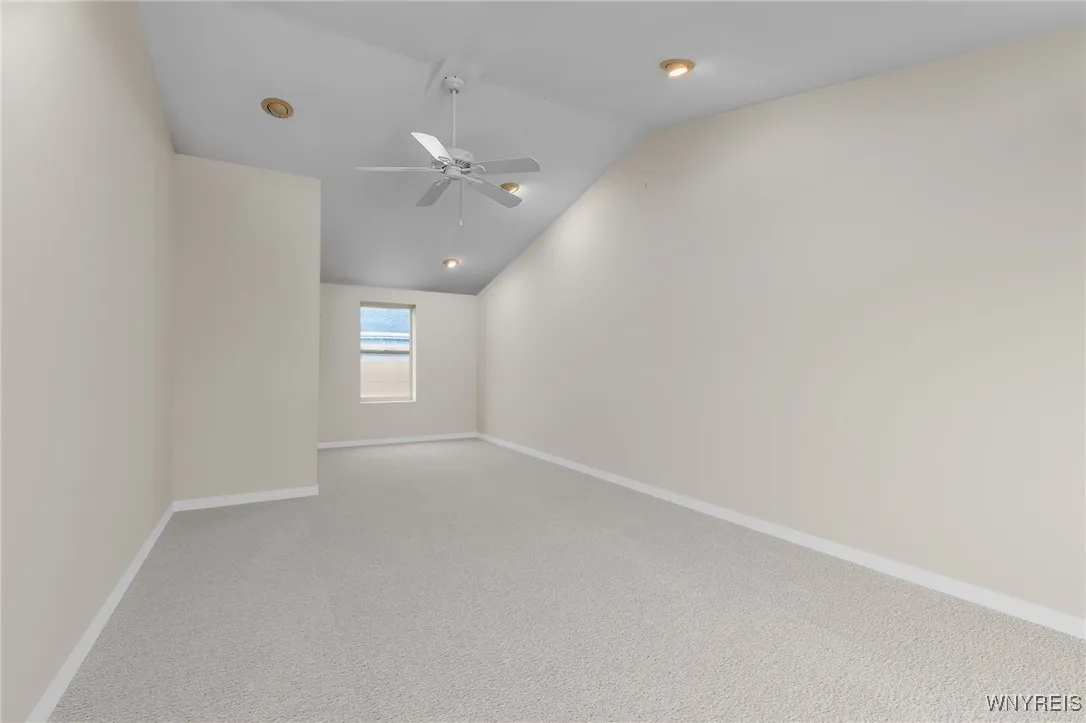 Large family room, furniture has been digitally removed to show endless possibilities.