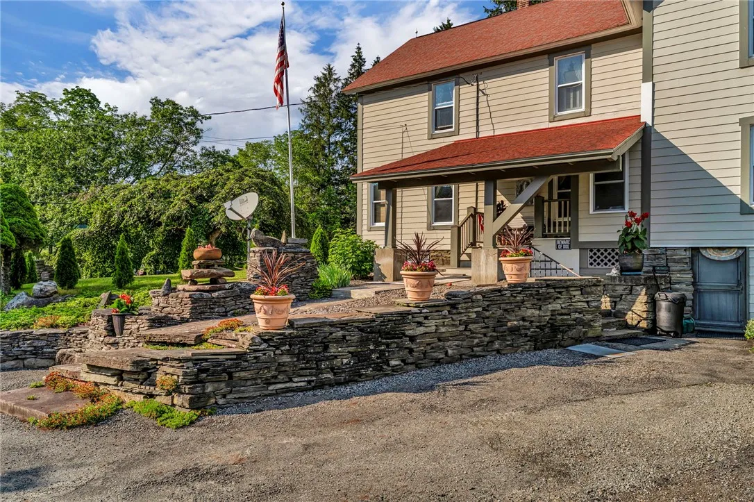 Main house with bluestone entry way
