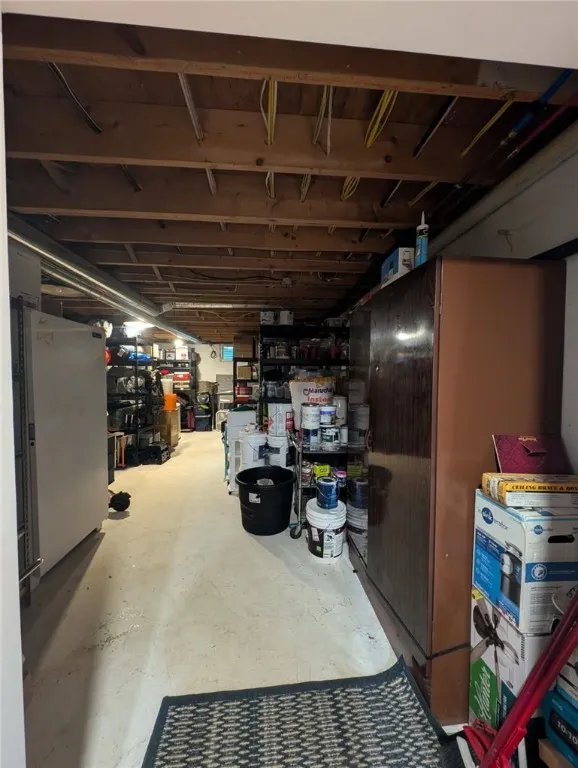 Storage room in the basement.