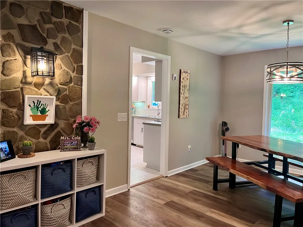 Dining room right off the kitchen