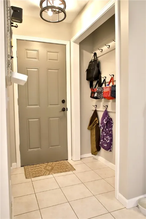 Entry from the garage to kitchen