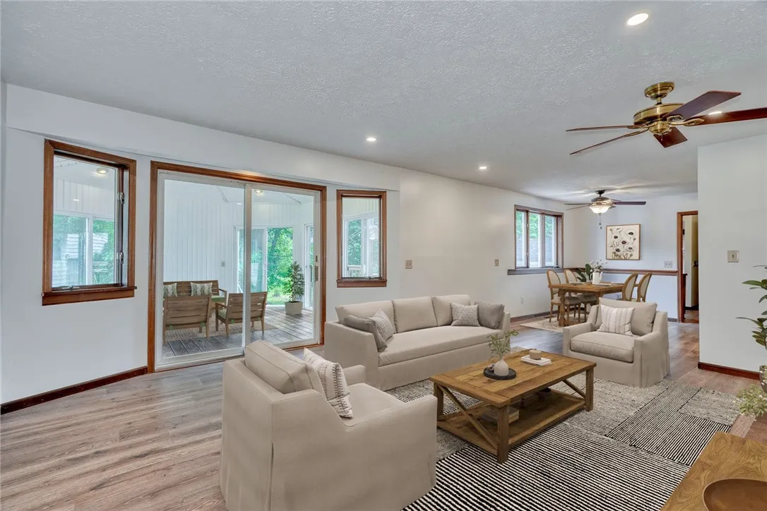 Staged living room
