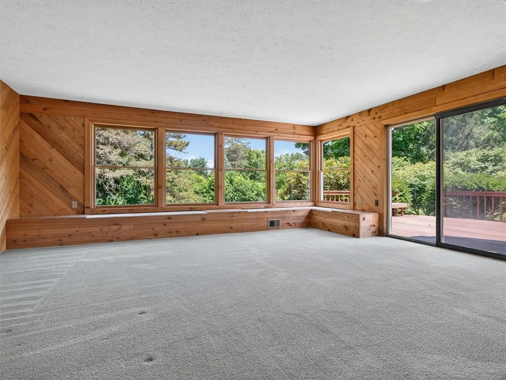 Family Room With Slider To Deck