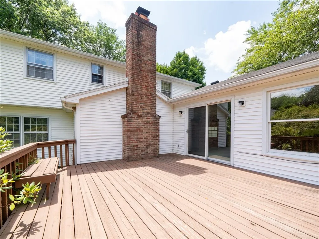 Deck with Slider Into Family Room