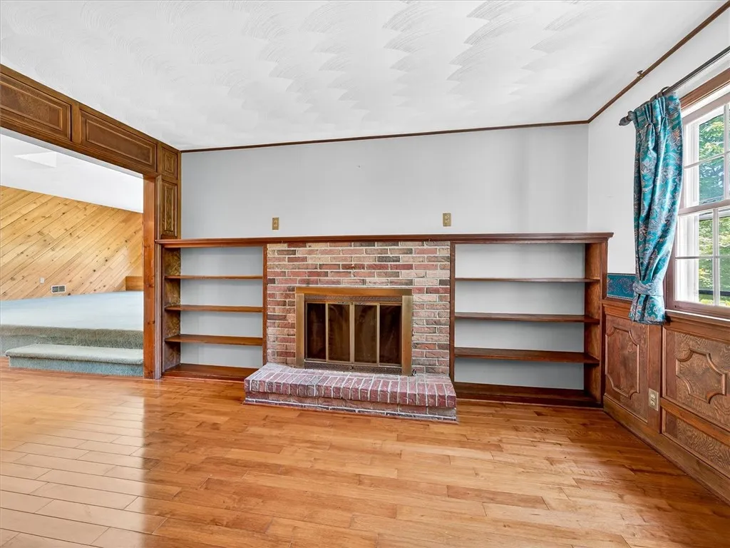 Bar/Rec Room With Fireplace Off Kitchen