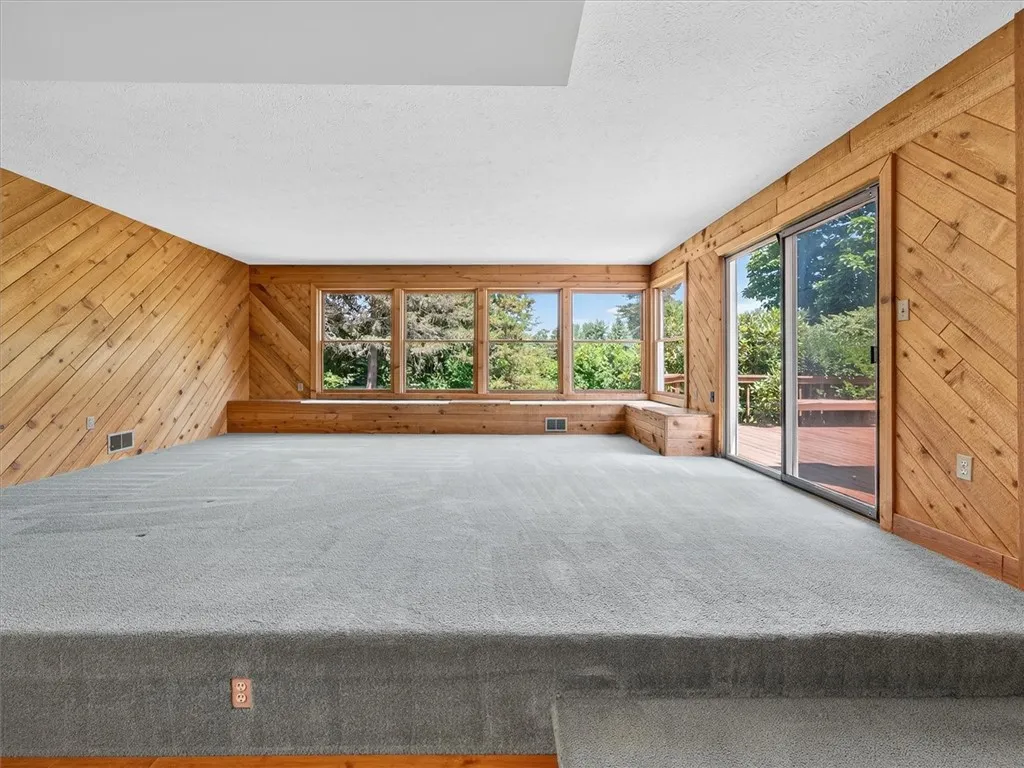 Family Room With Slider To Deck