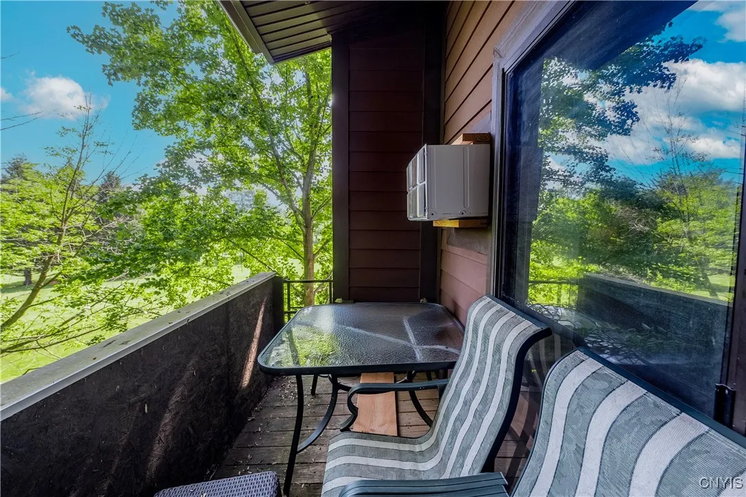 Private balcony.