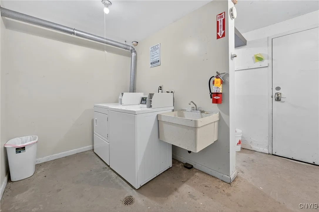 In the basement/ common area- laundry
