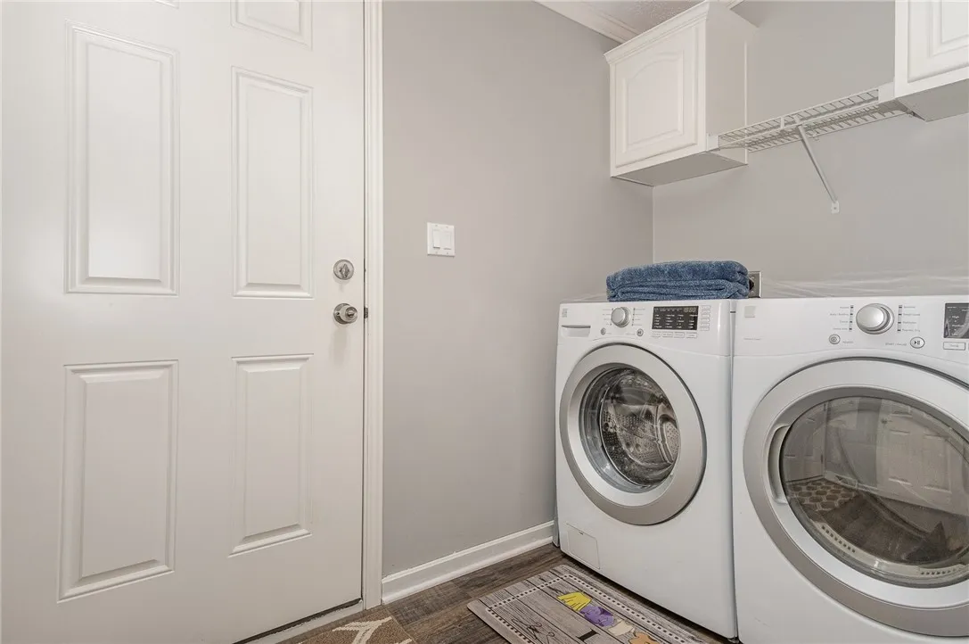 Laundry off of the garage.