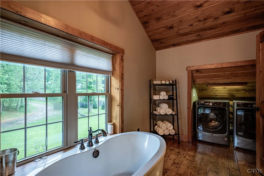 Wheelhouse laundry and bathroom