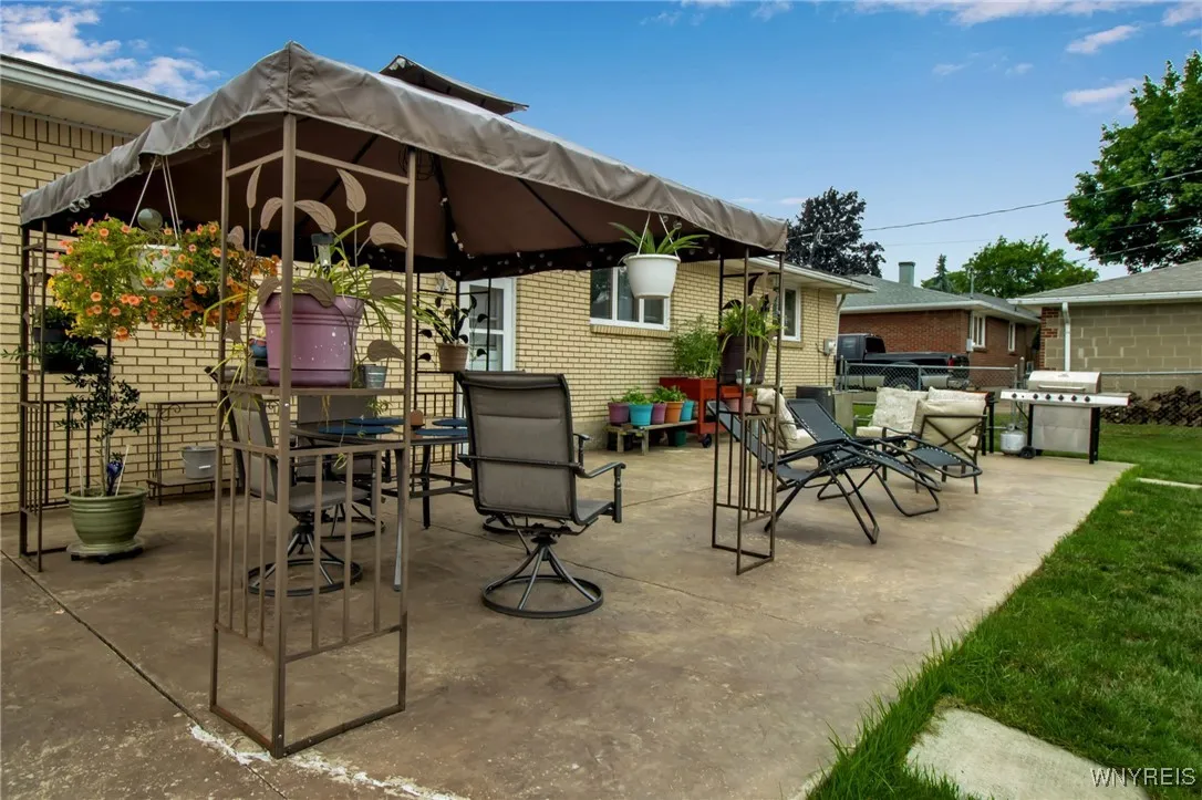 Oversized patio