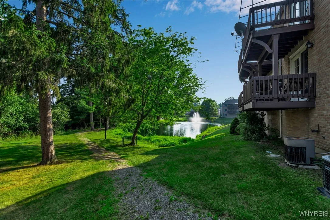 Walkway to pond & pool