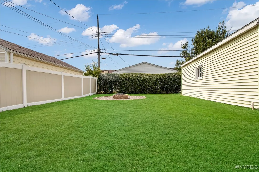 Spacious backyard