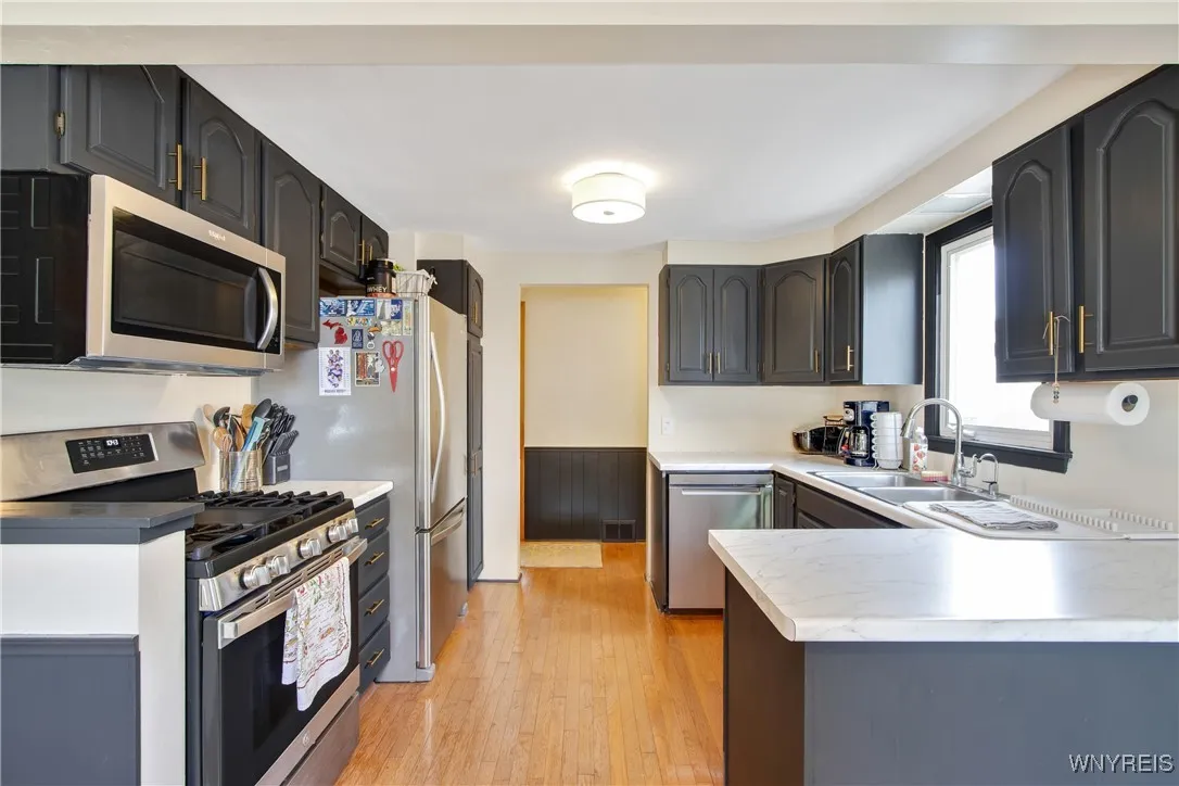 New stainless steel appliances