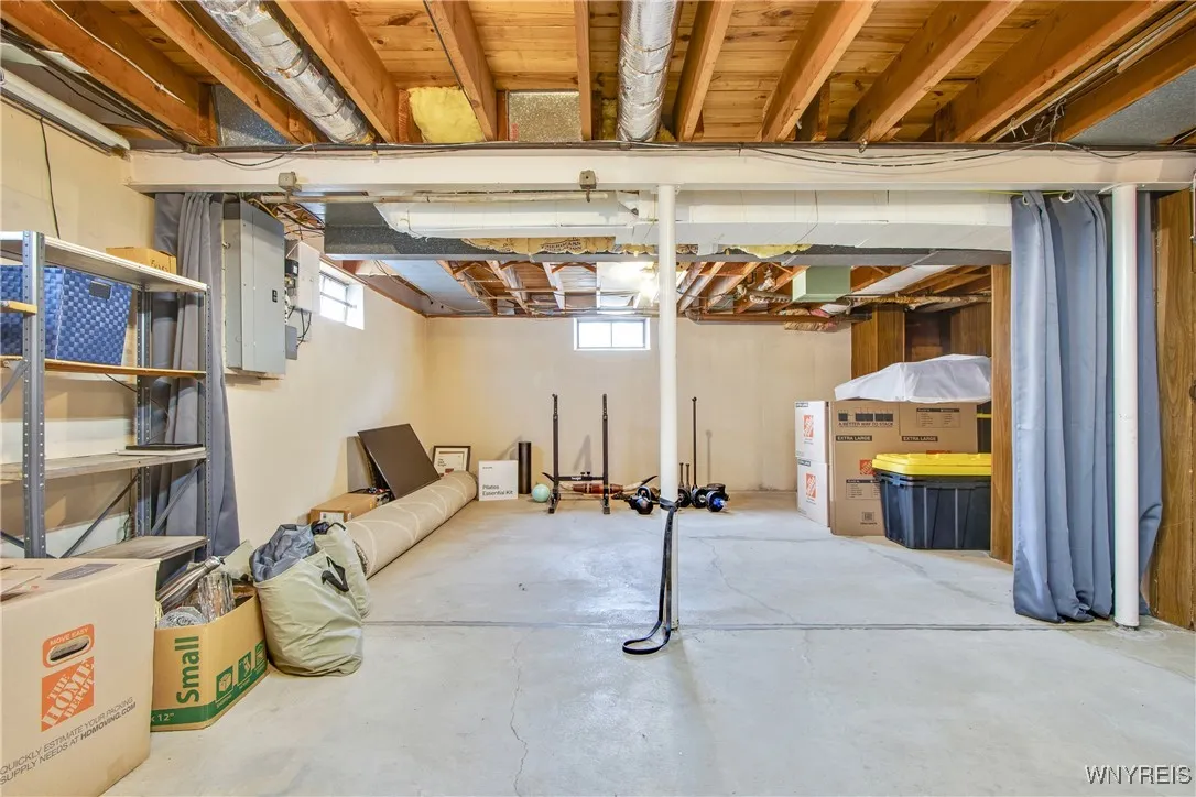 Clean and dry basement