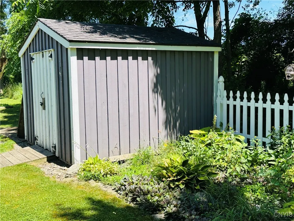 Large shed.