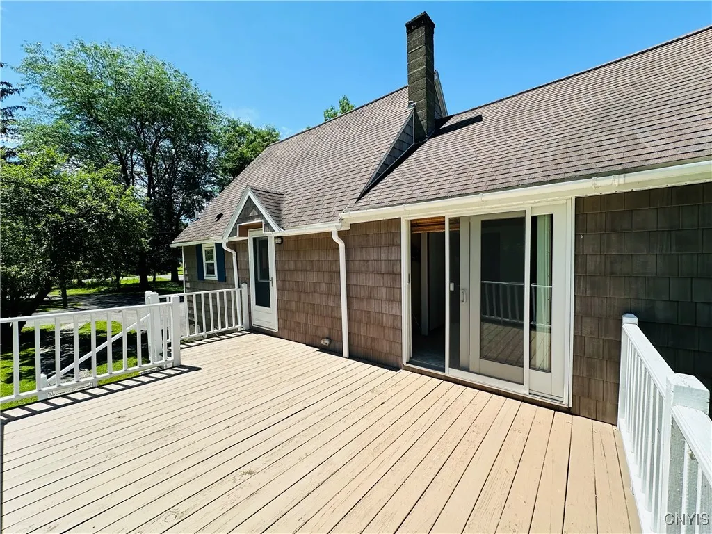 Rear deck.