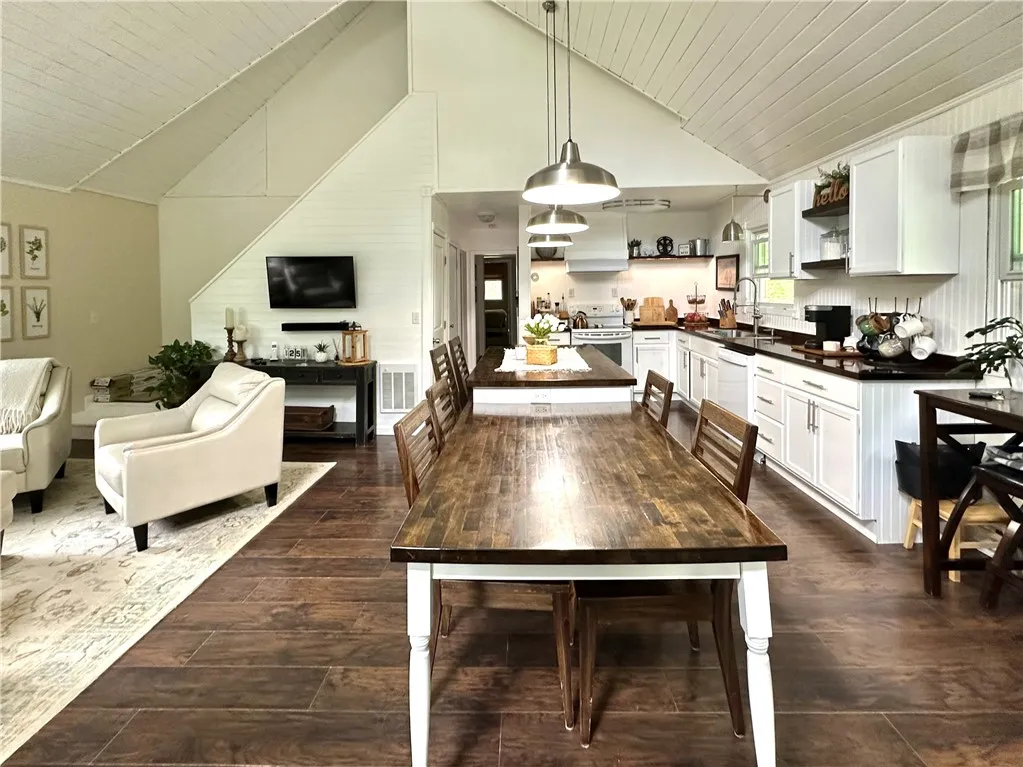 View of Kitchen and Dining Area