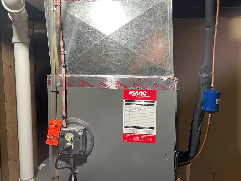 Newer gas furnace