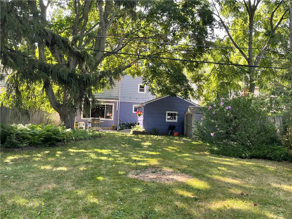 A view of the house from the yard.