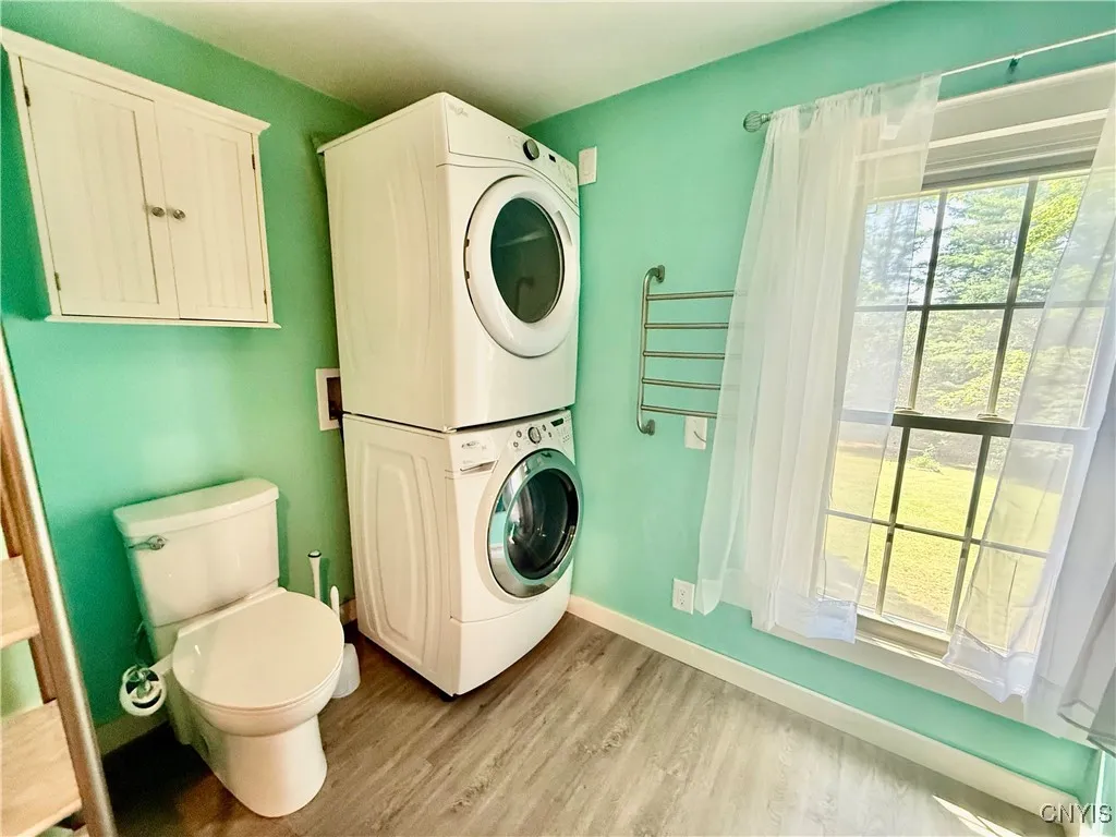 Laundry on the second floor