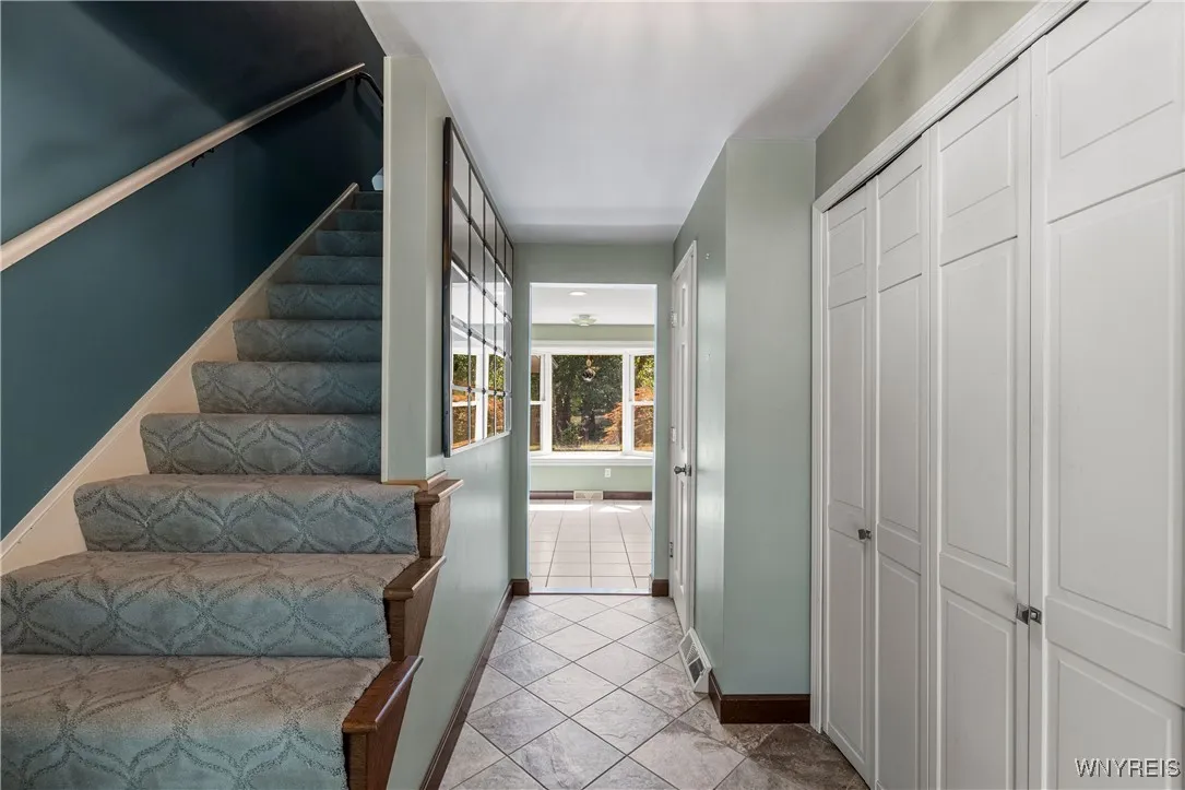 Entryway with lots of closet space