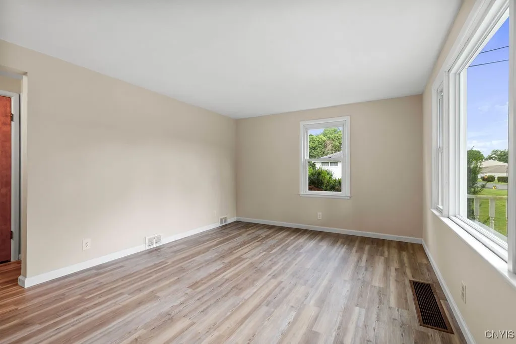 Another view of the living room from just inside the front door.