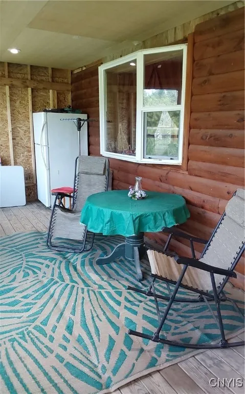 Sitting area on front porch