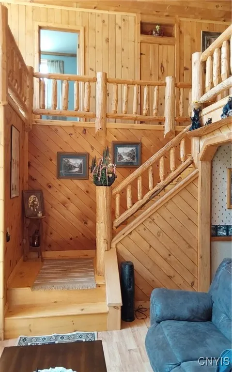 Stairs leading to loft