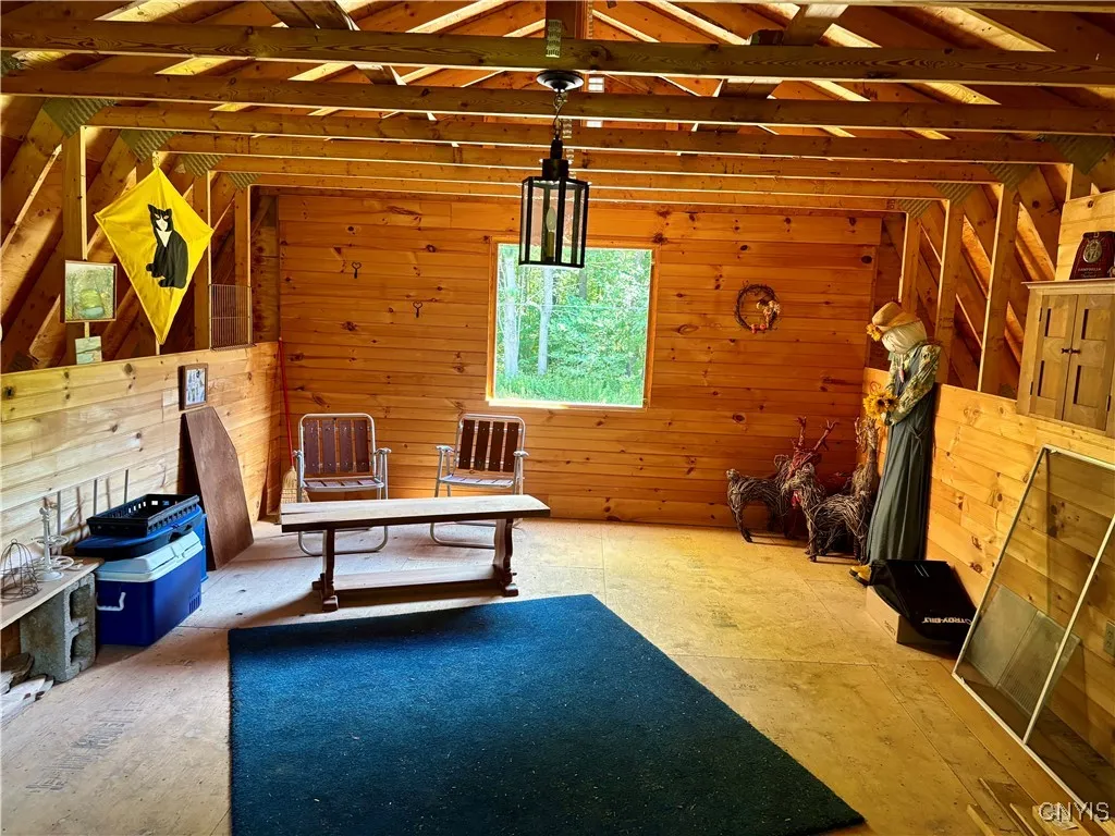 Loft area over garage