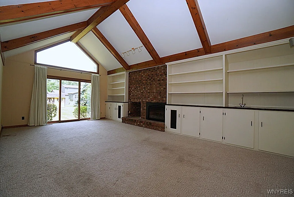 Exceptional family room with loads of space for entertaining