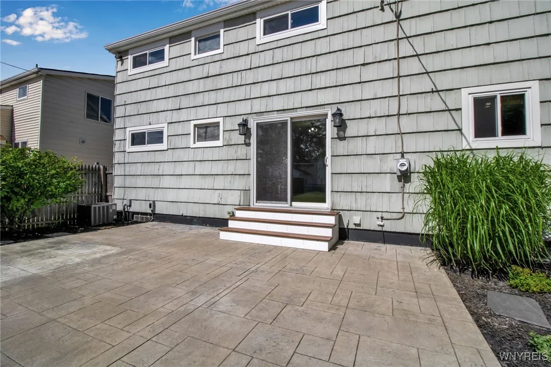 Beautiful, large stamped concrete patio
