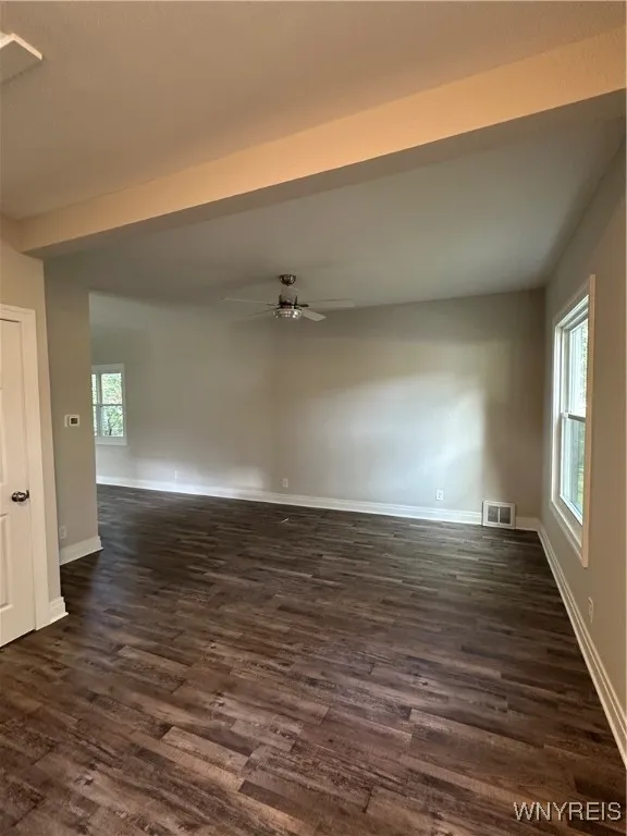 Living room view from front door