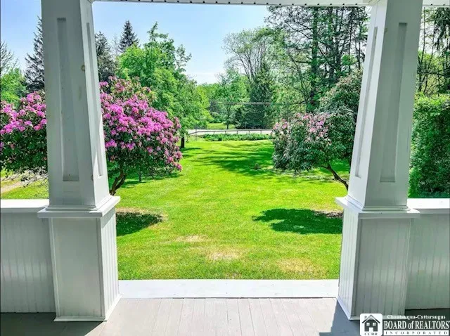 View from your front porch.