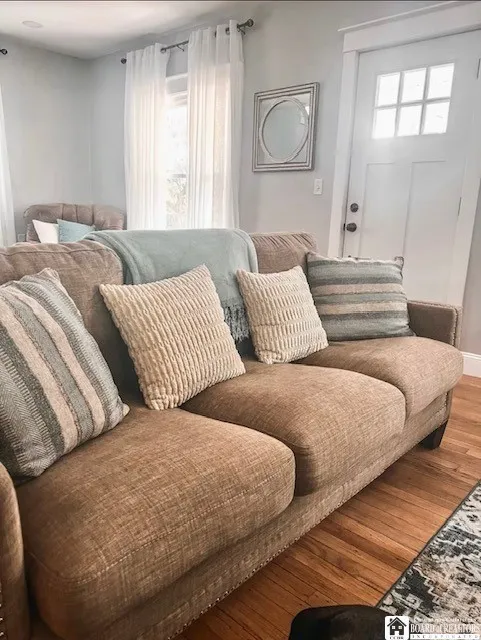 Comfortable furniture to relax on by the fire.