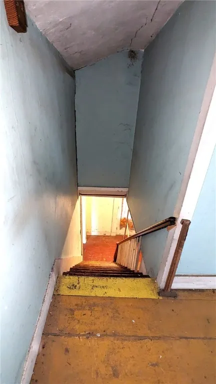 Staircase form upstairs