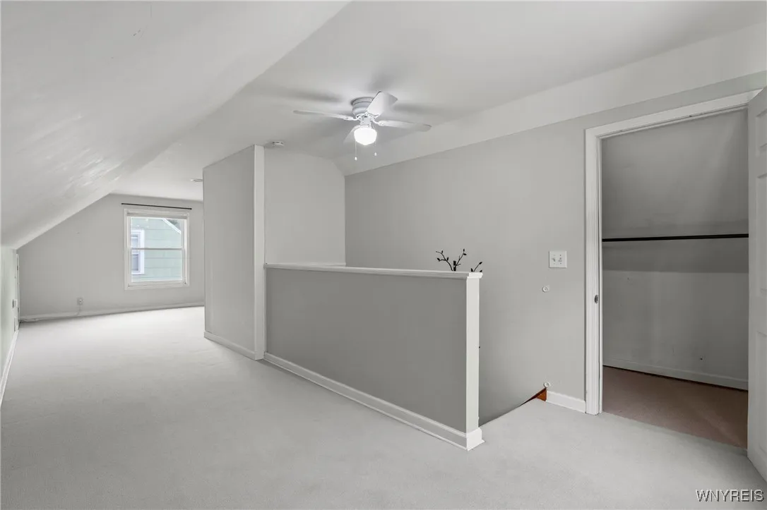 Upstairs primary bedroom plus half bath