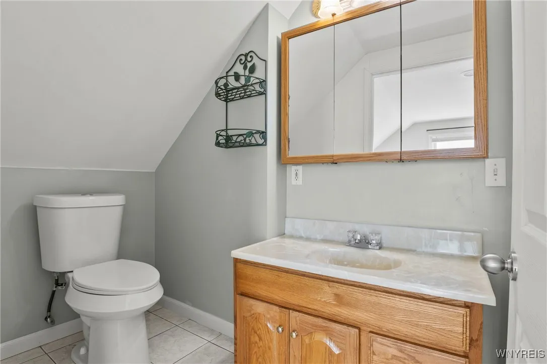 Upstairs half bathroom