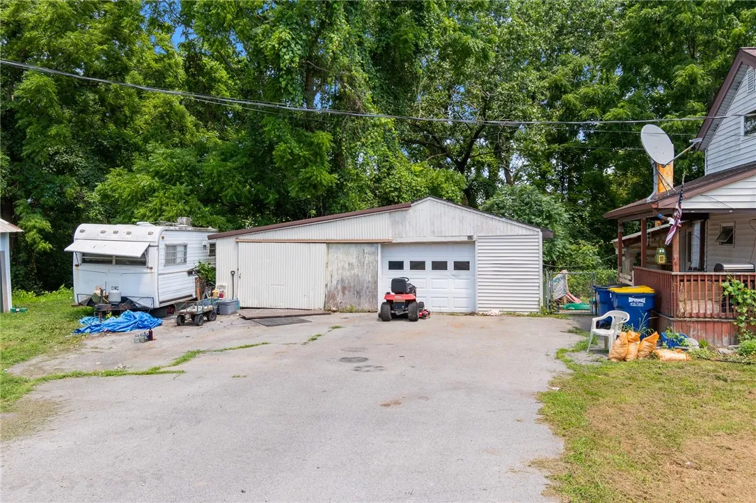 The garage - there’s also an additional shed