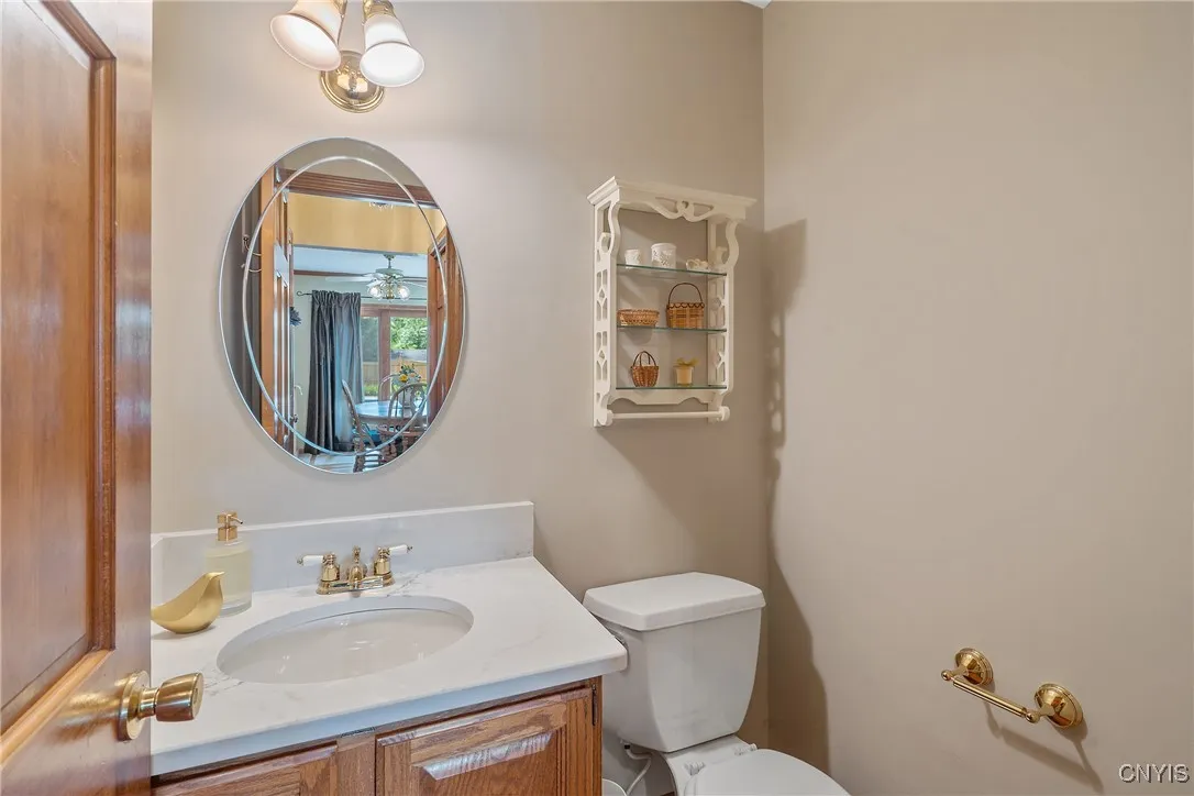 First floor half bath