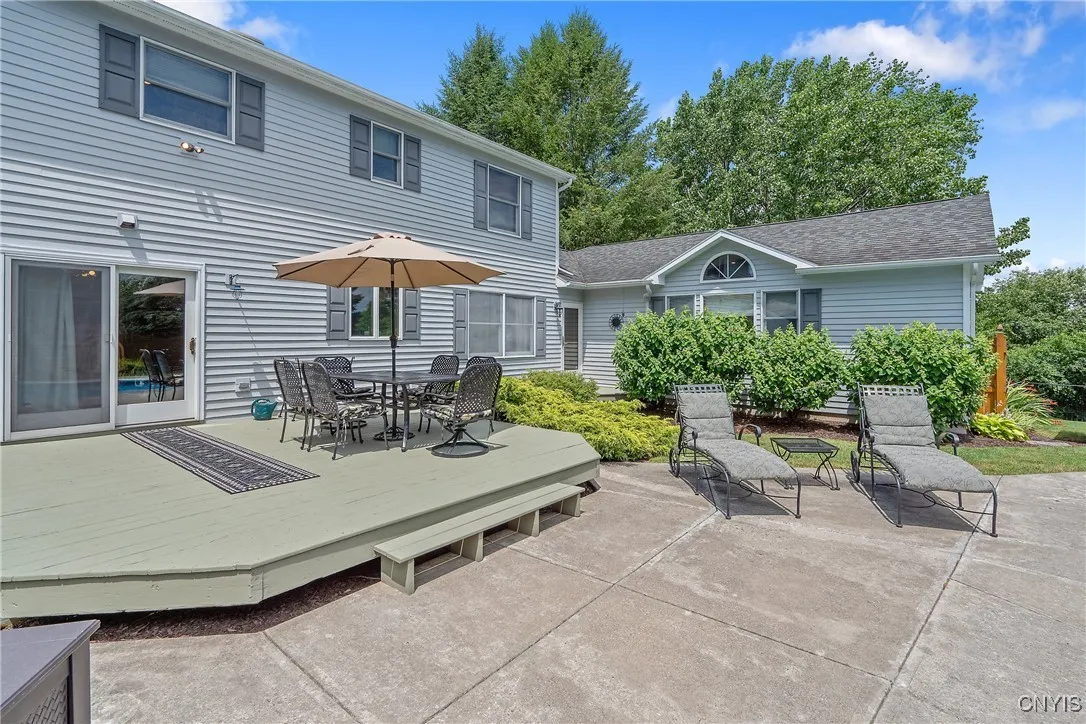 Backyard deck and patio