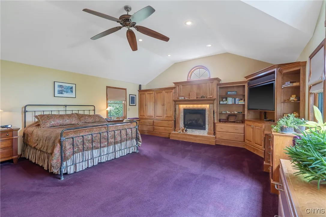 Main floor primary addition with full surround sound and built ins